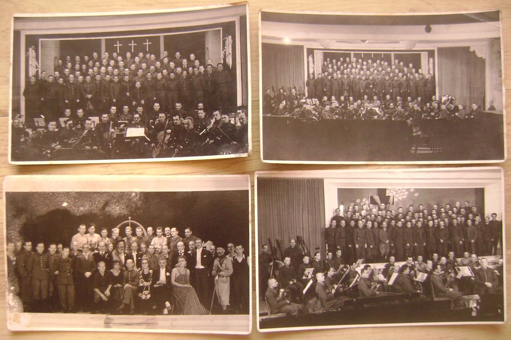 Oflag VII A Murnau teatr orkiestra zestaw 13 zdjęć