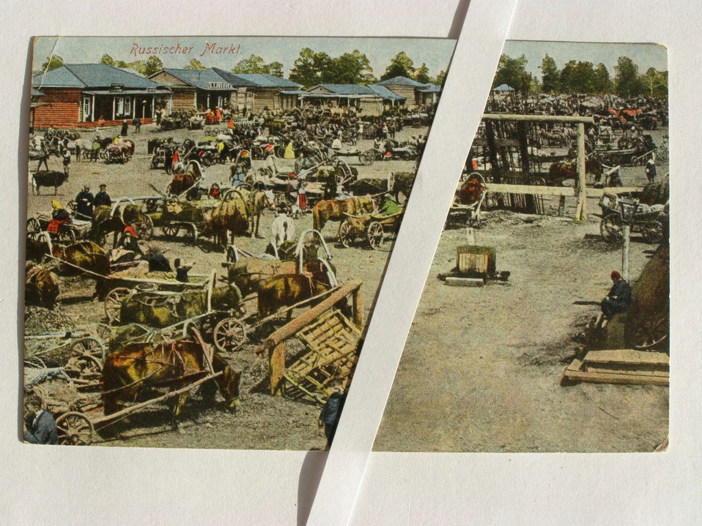 Warszawa Praga targ koński obieg 1917