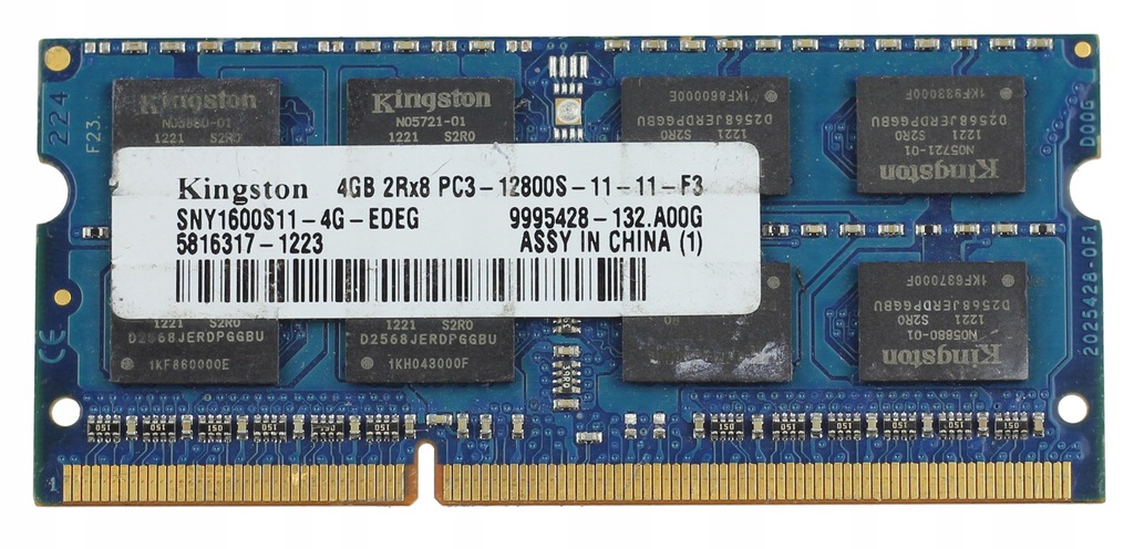 4GB 1600MHz DDR3 KINGSTON 12800 SNY1600S11-4G-EDEG - 7788419262 ...