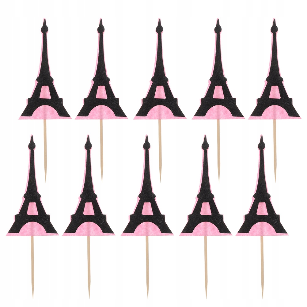 10 Pcs Eiffel Tower Shape Cake Picks Creative