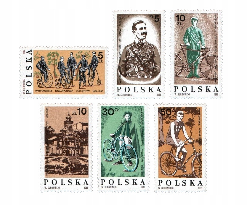 Fi 2921-2926 ** 100 lat Towarzystwa Cyklistów