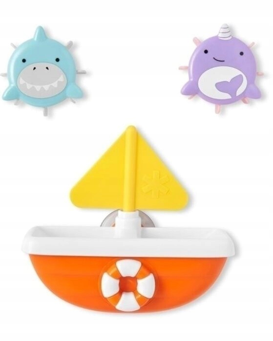 Zabawki do kąpieli ZOO Tip & Spin Boat PRE PREZENT NA ŚWIĘTA