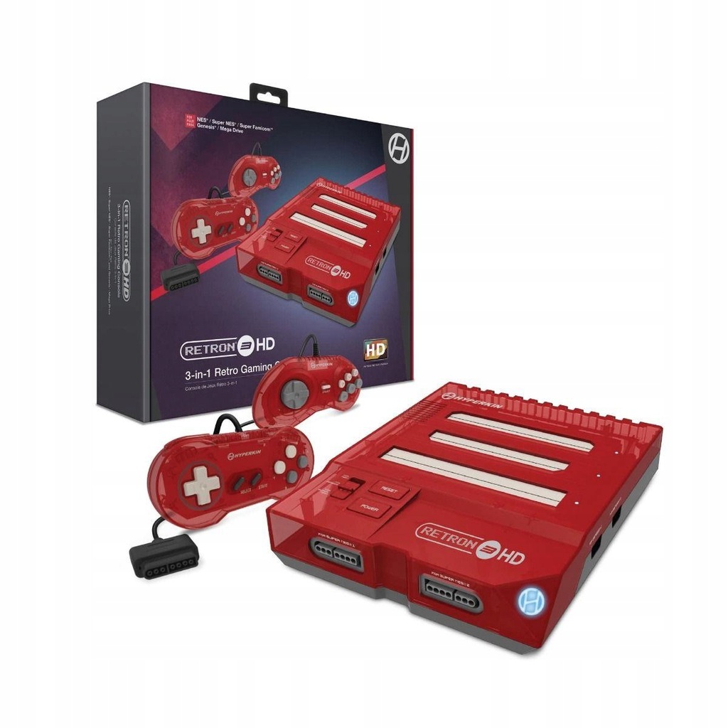 Konsola Hyperkin RetroN 3 HD 3w1 Jasper Red - 13752379722