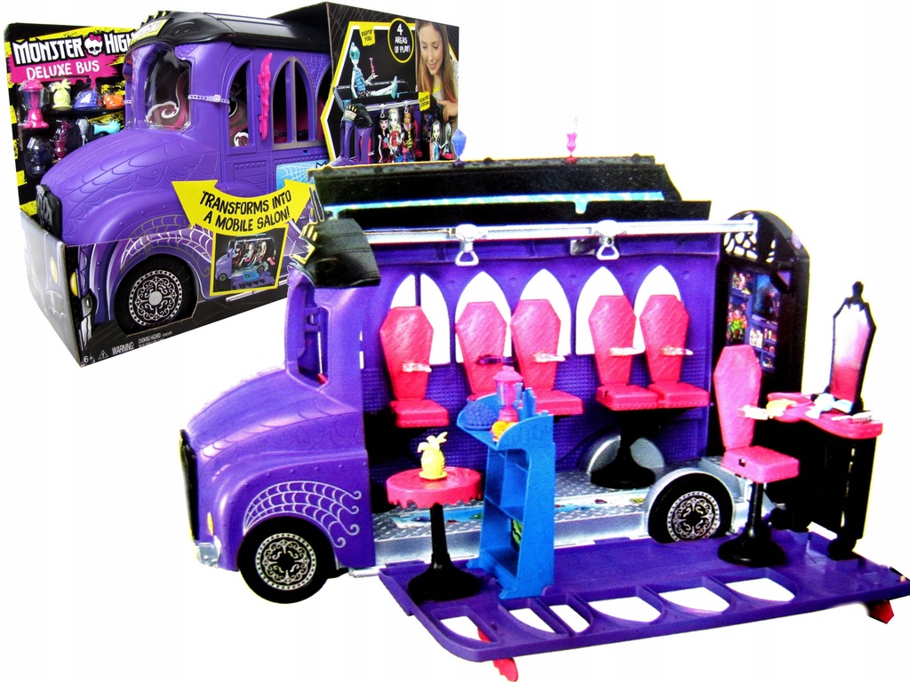 AUTO 2W1 SALON autobus KAMPER MONSTER HIGH BUS C