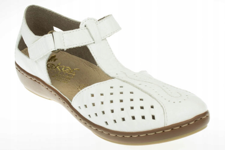 Buty Damskie 40 Sandały RIEKER 45866-80 weiss