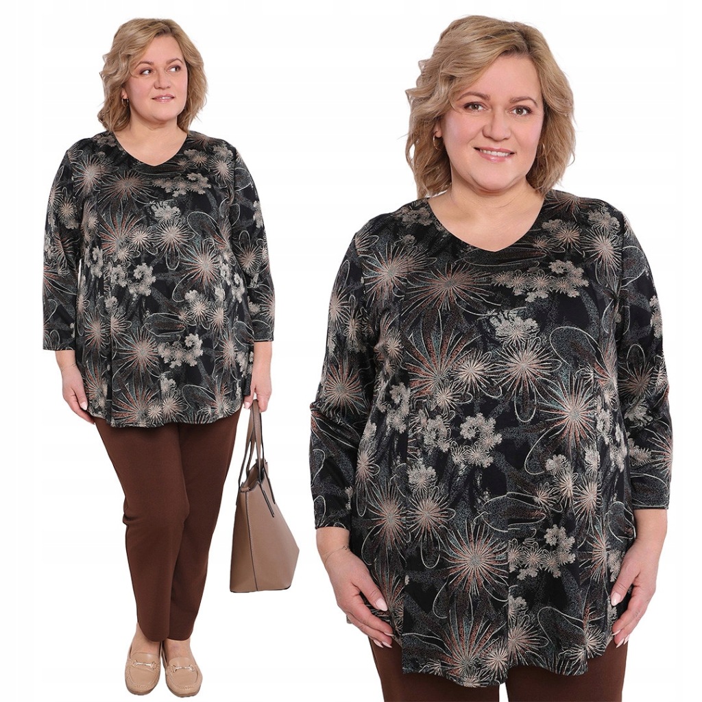 Ciemna tunika we wzory 60/62