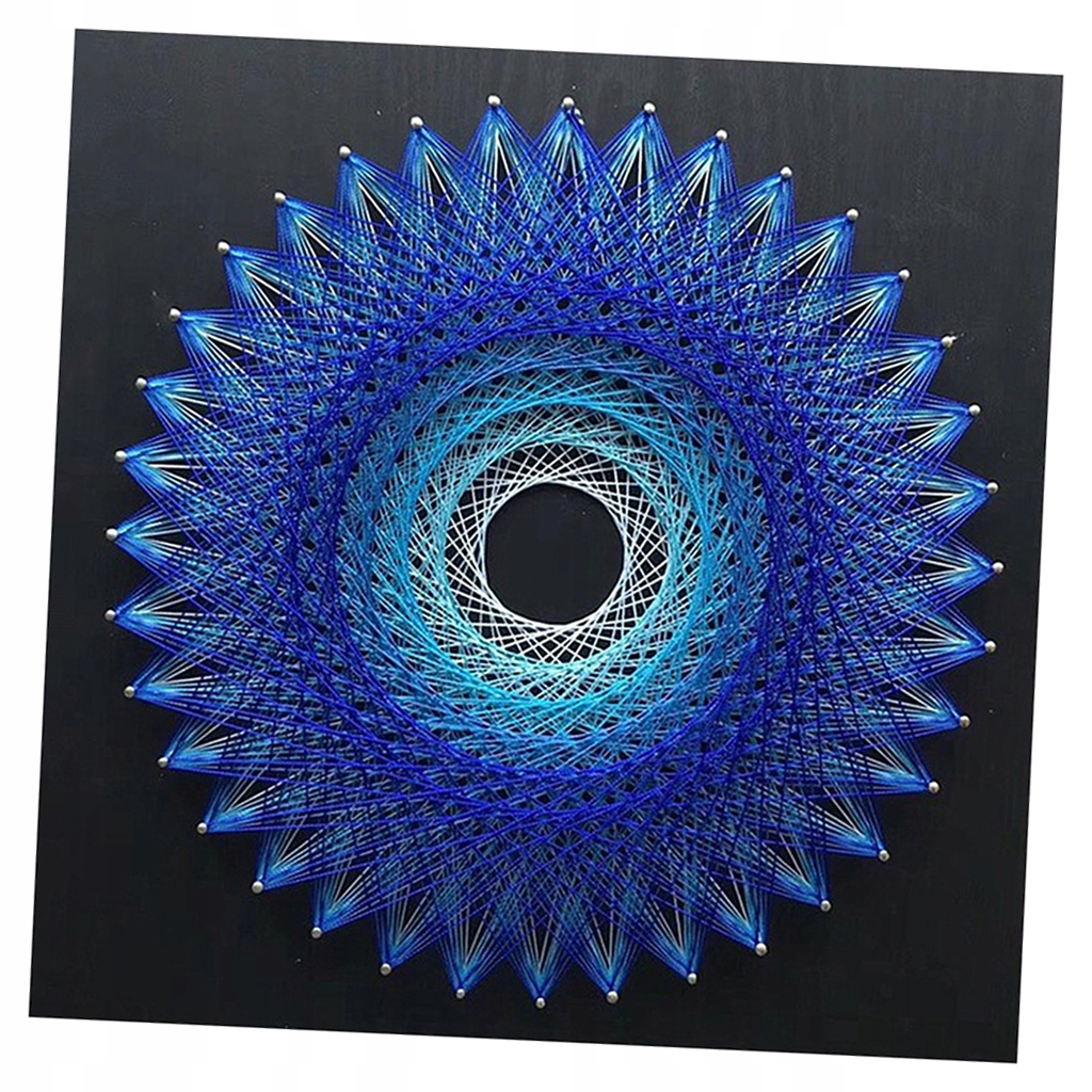 1 zestaw String Art Kit (bez ramy) - niebieski