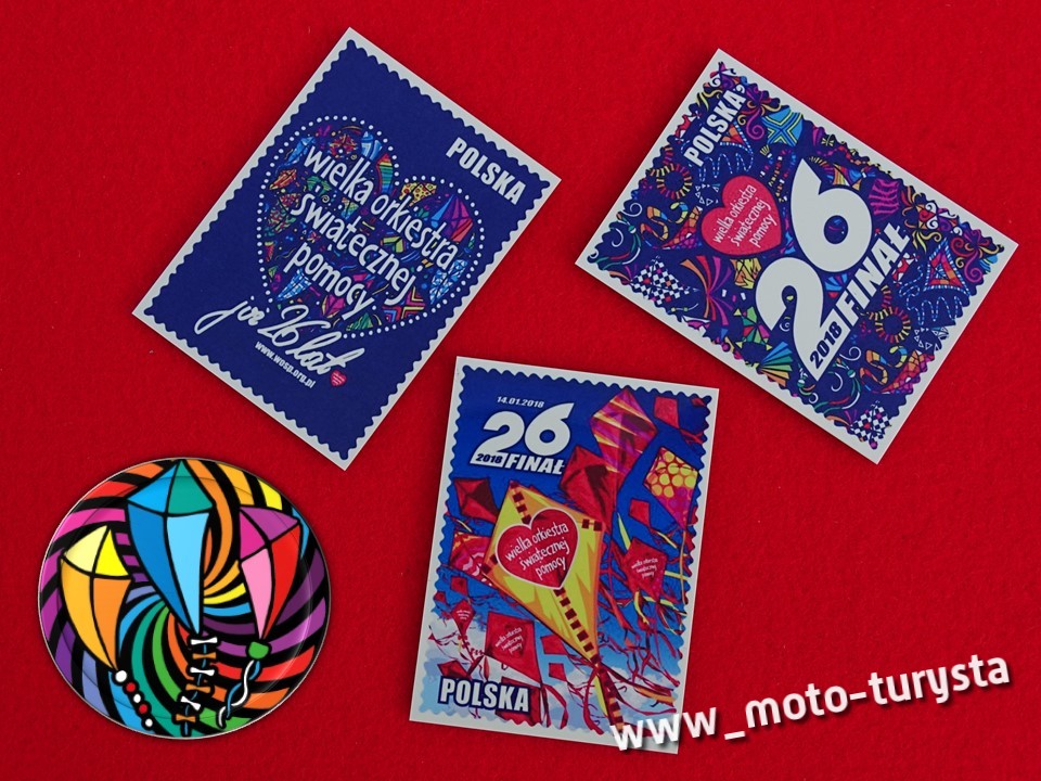 Magnesy na lodówkę - komplet znaczków pocztowych.