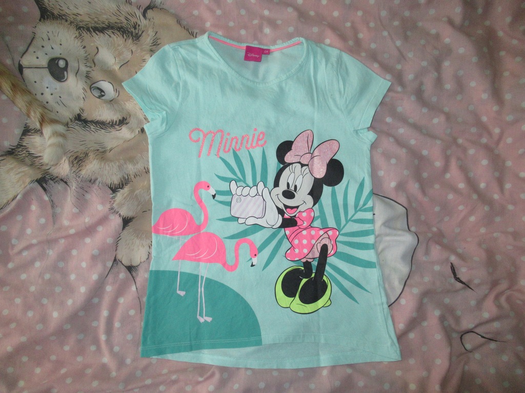 Bluzka zielona Minnie r. 134 Disney