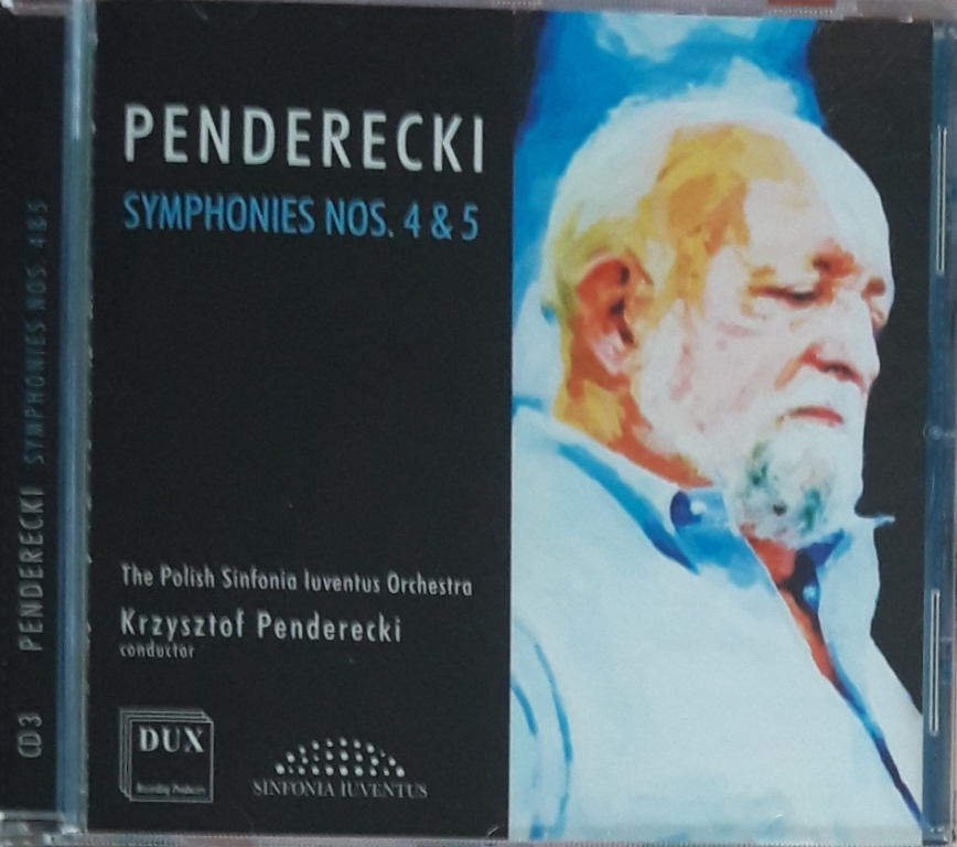 KRZYSZTOF PENDERECKI -AUTOGRAF! Symphonies nos.4&5