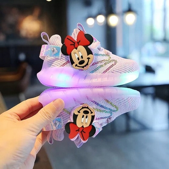 BUTY myszka minnie MICKEY LED ŚWIECĄCE ROZMIAR 23