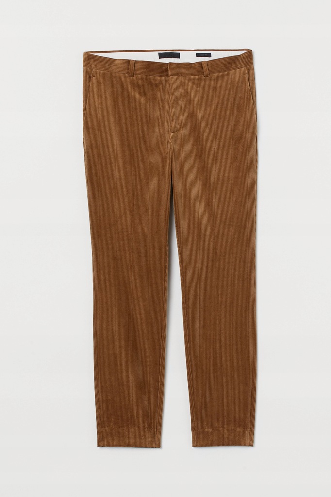 Spodnie sztruksowe Skinny Fit H&M r.46