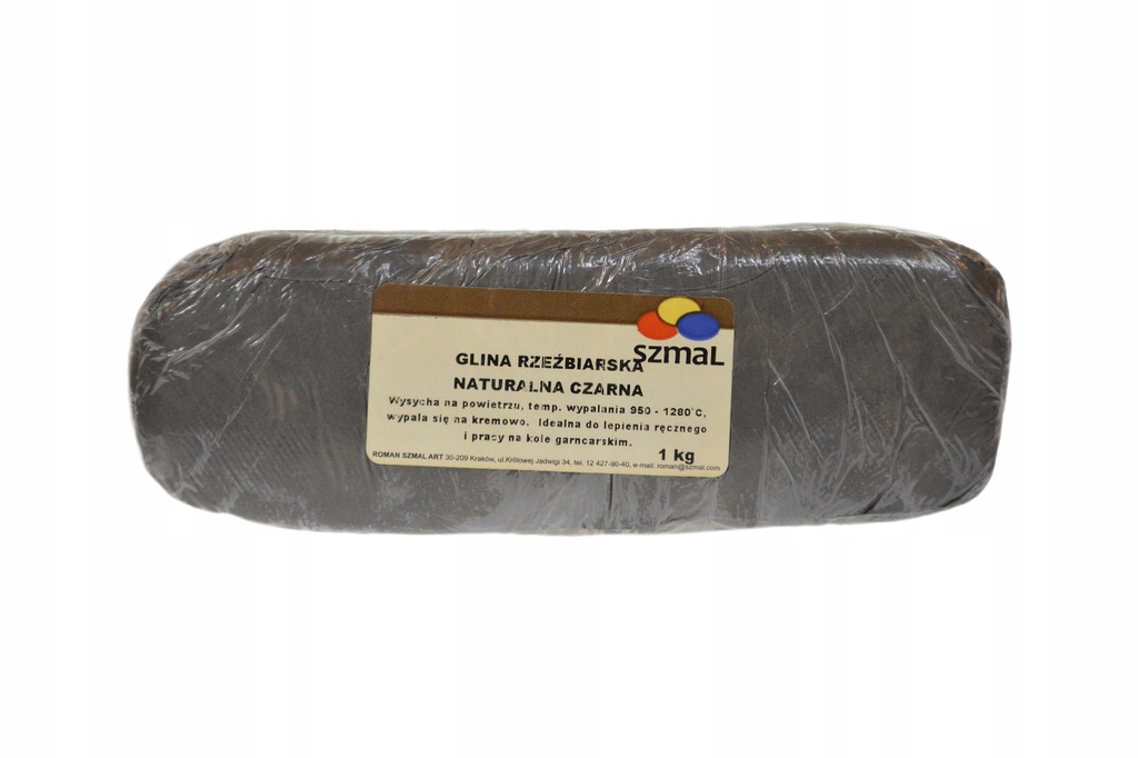 Glina rzeźbiarska czarna 1kg