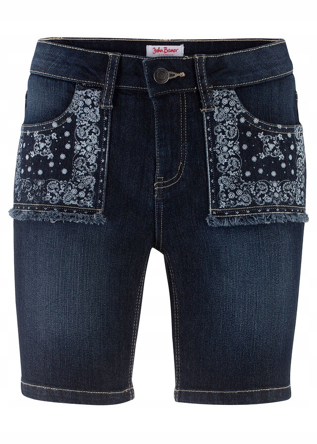 S6749 SPODENKI SZORTY DŻINSOWE ZE STRETCHEM R.34