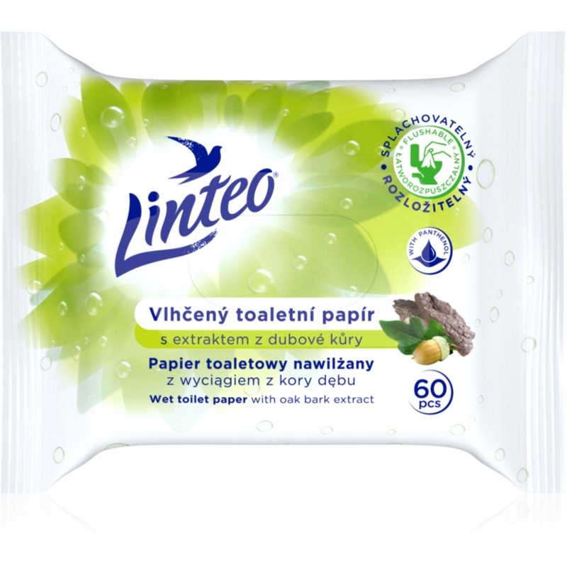 Linteo Wet Toilet Paper nawilżany papier toaletowy 60 szt.