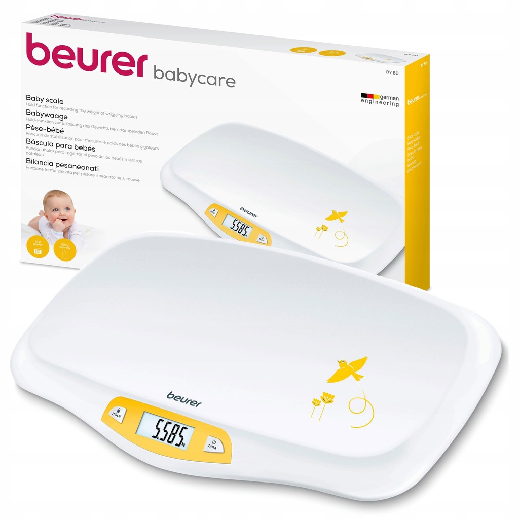 Waga Dla Noworodków Niemowląt Beurer BY80 Precyzyjna CZYTAJ OPIS