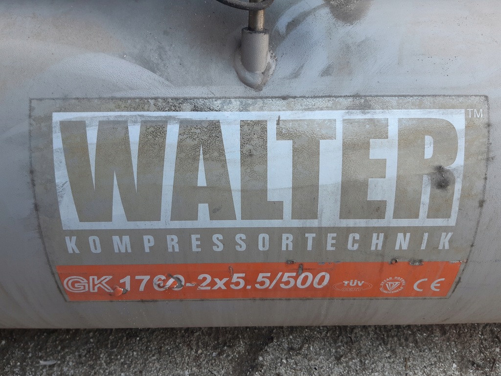 Kompresor sprężarka WALTER 500l 10bar 2x5,5kW