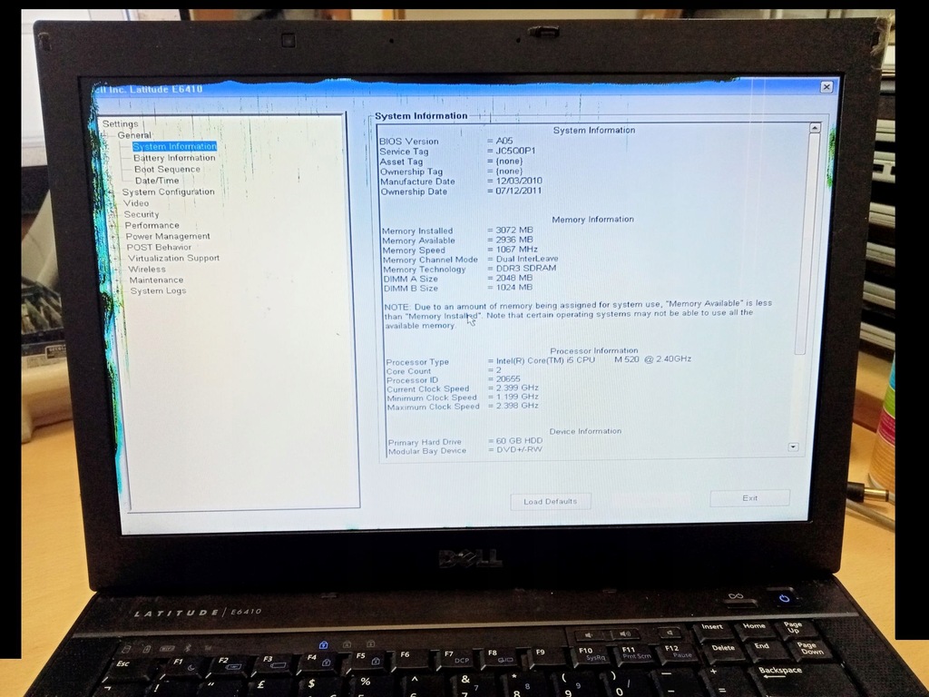 E6410 - i5 M520, 3GB, Intel, WiFi, BT, W7, podświetlana klawiatura