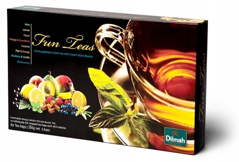 Dilmah Fun Teas 8x10 kopert herbata bombonierka FV