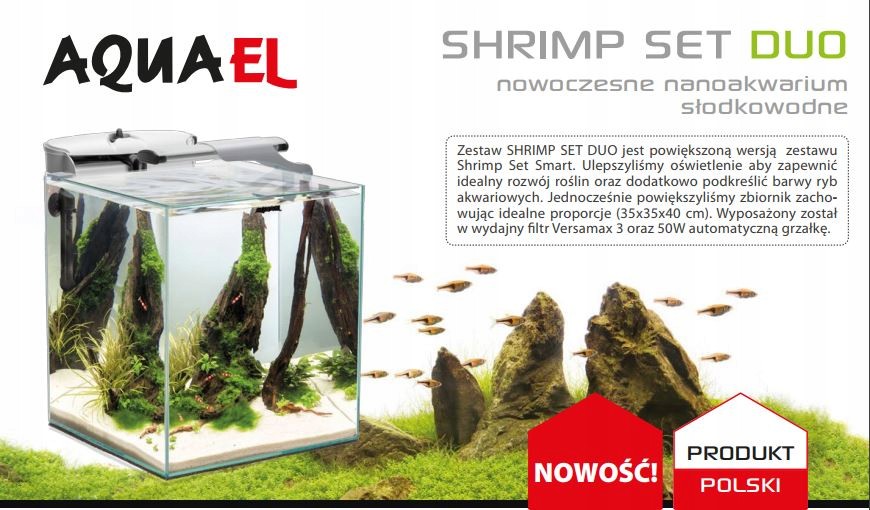 AQUAEL SHRIMP SET DUO 35 akwarium krewetkarium - 7100282020 - oficjalne ...