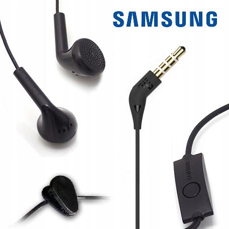 SAMSUNG słuchawki przewodowe czarne douszne 3,5 mm