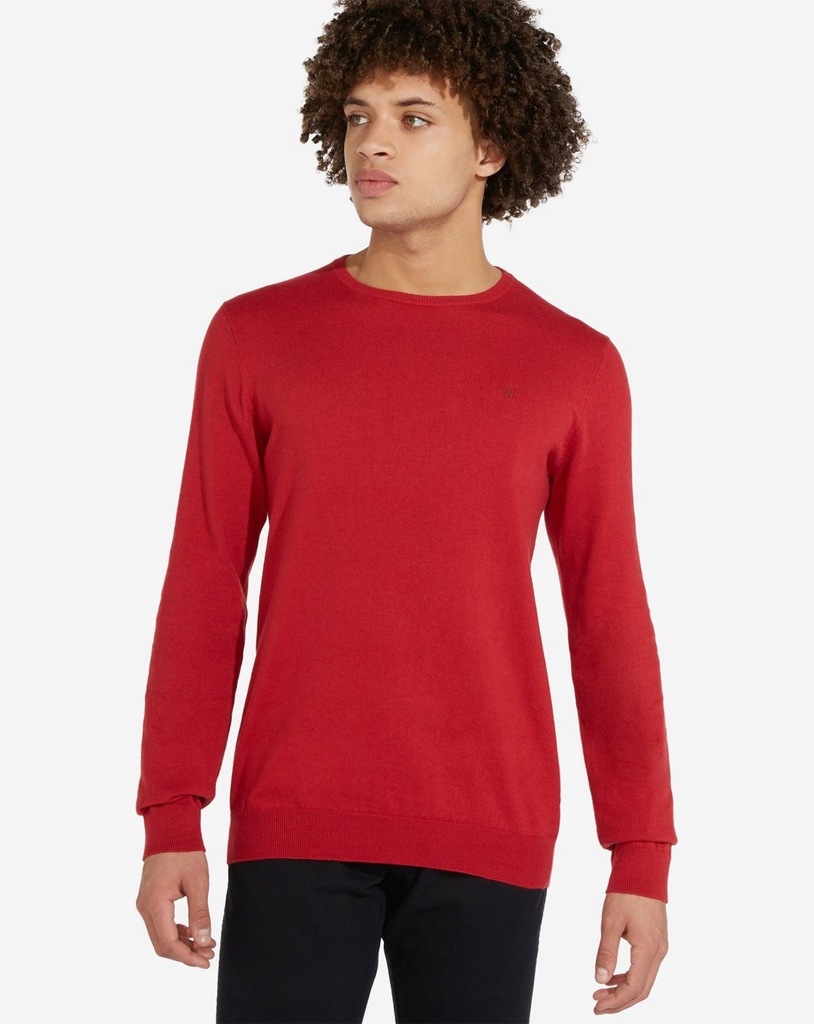 WRANGLER CREWNECK MĘSKI SWETER PROSTY WEŁNA XXXL