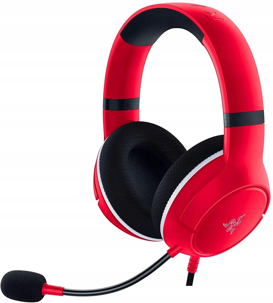 Słuchawki przewodowe z mikrofonem Razer Kaira X Xbox - czerwony