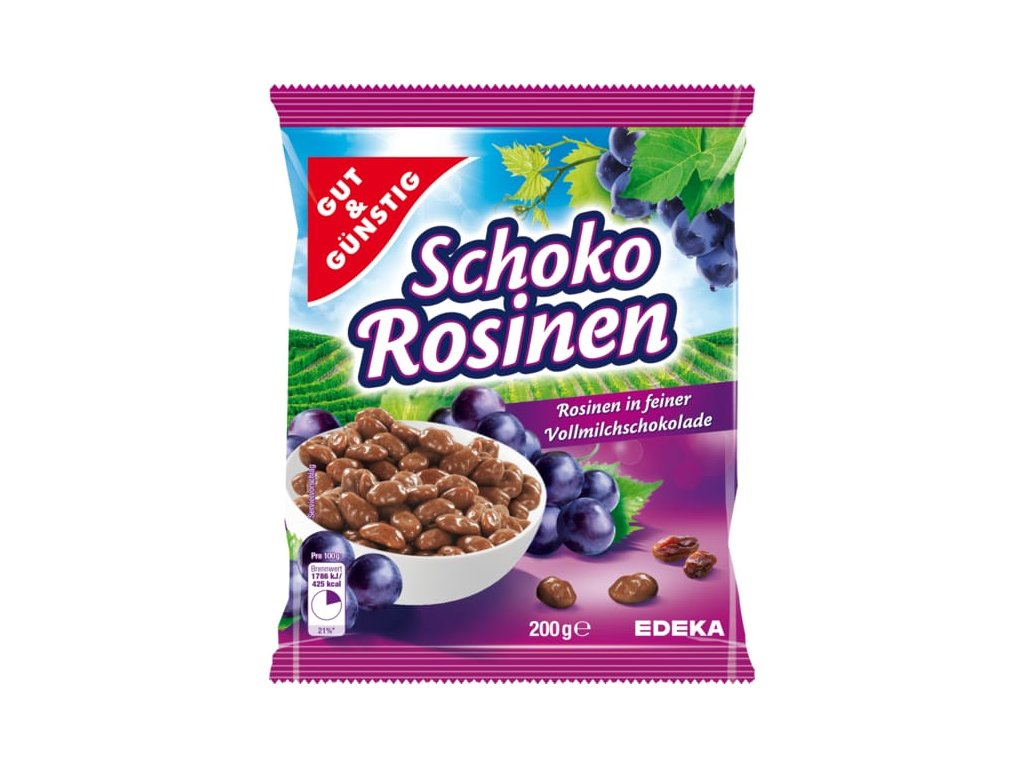 Rodzynki w czekoladzie Schoko Rosinen 200g