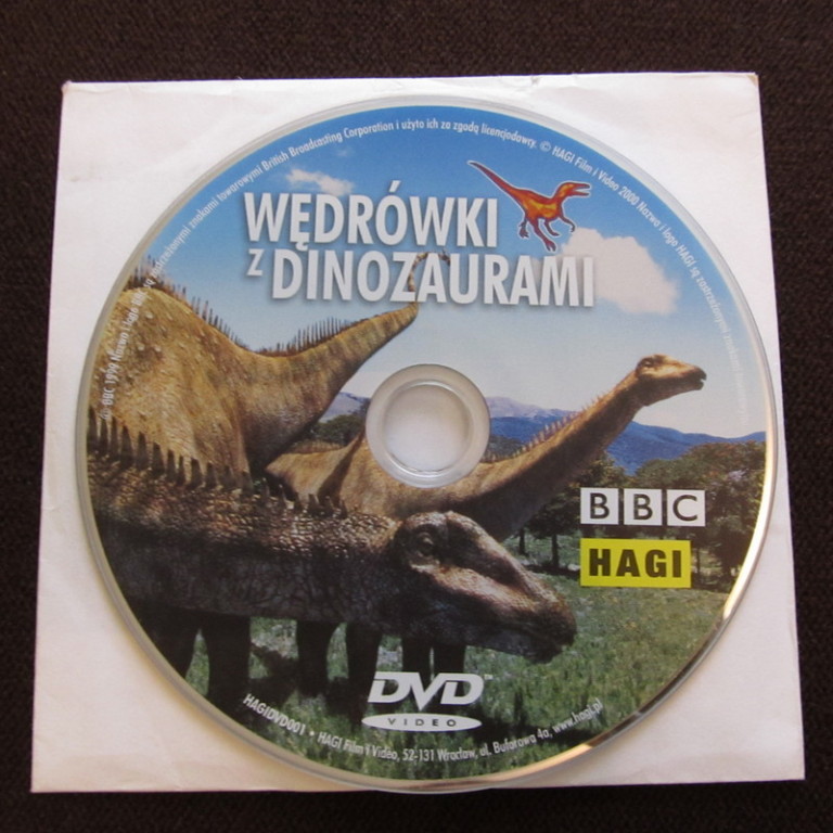 Film DVD Wędrówki z dinozaurami BBC