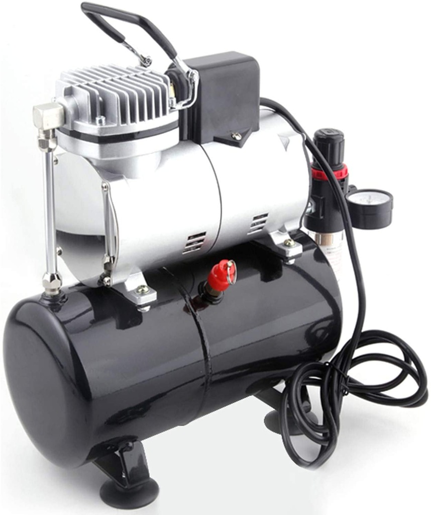 Kit Aerografo Timbertech ABPST06 | Compressore A Pistone Con Serbatoio 3L - Per Modellismo E Hobby - Foto 4