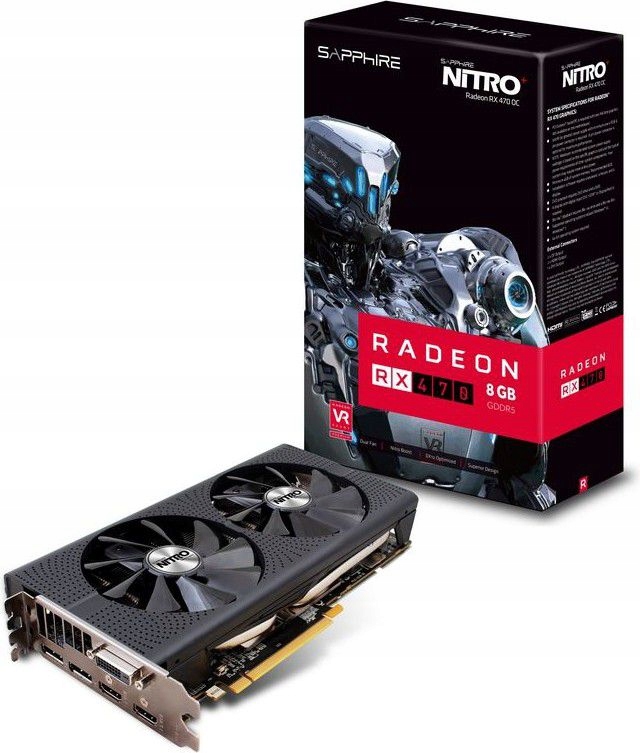 Купить Карта Radeon Sapphire RX 470 Nitro+ 8 ГБ OC!: отзывы, фото, характеристики в интерне-магазине Aredi.ru