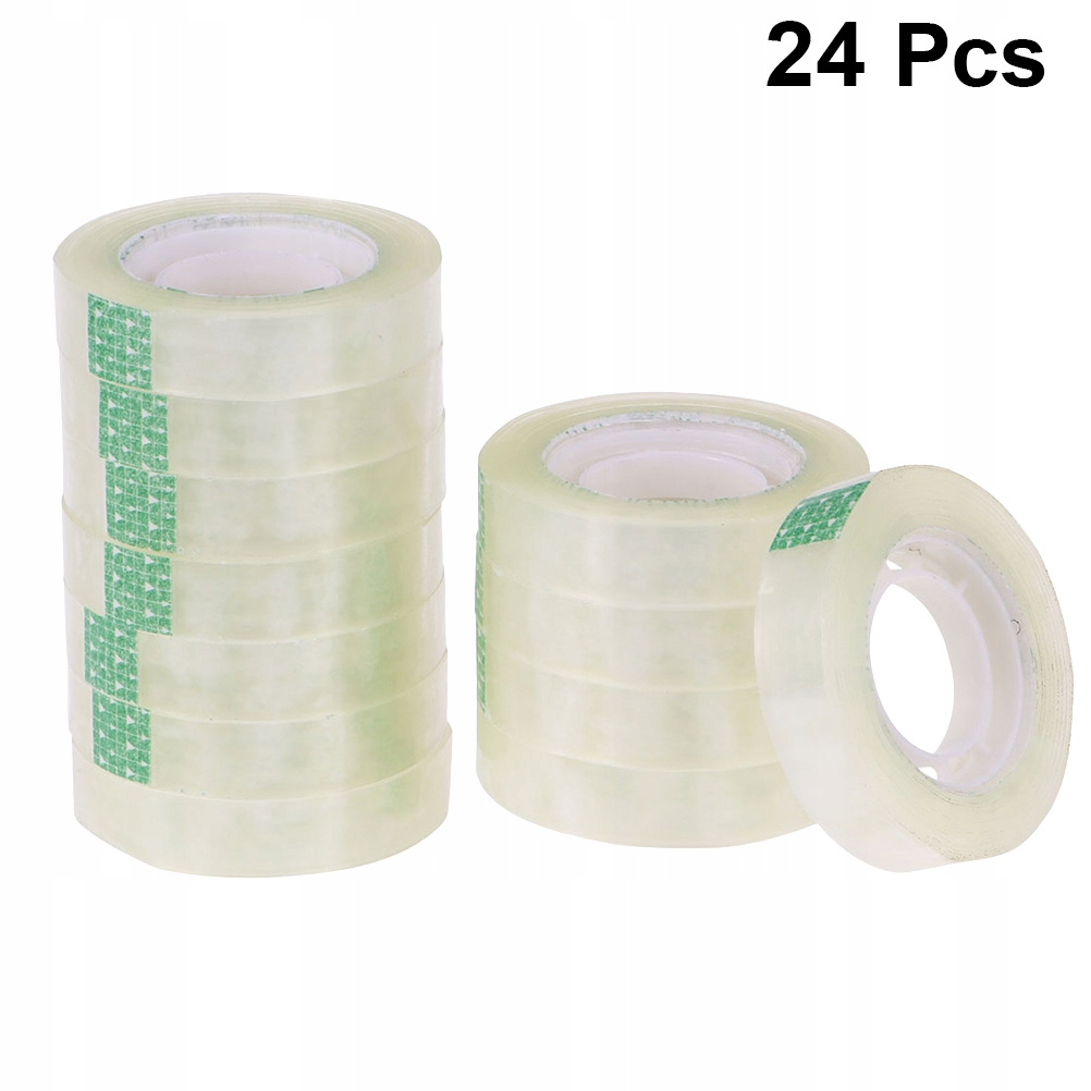 24 Pcs Stationery Tape Clear Tape Transparent Tape