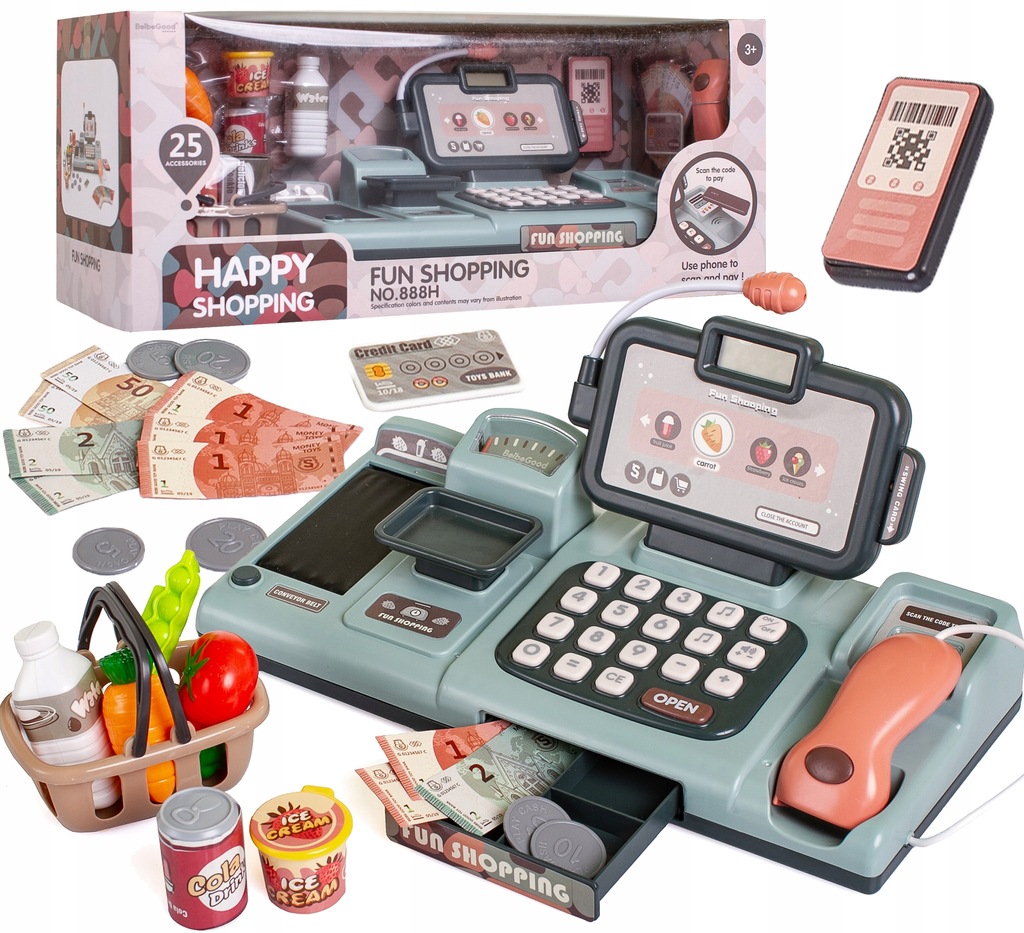 Купить Большая КАССА МАГАЗИНА, весы для наличных денег, считыватель ...