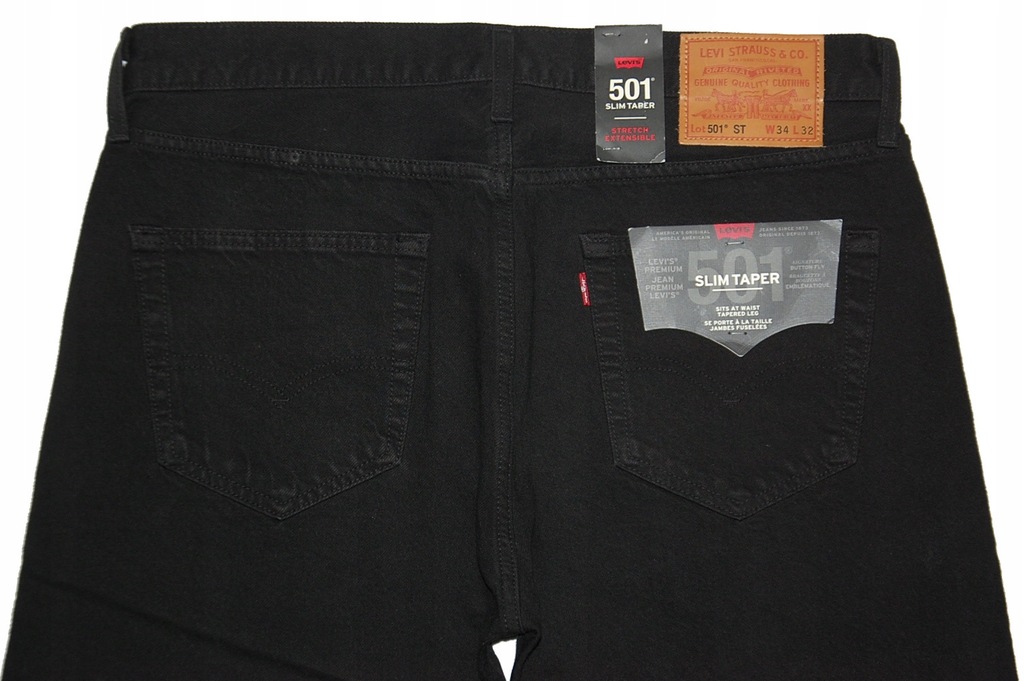 LEVIS 501 34/32 W34 L32 SLIM TAPER pas 90 cm