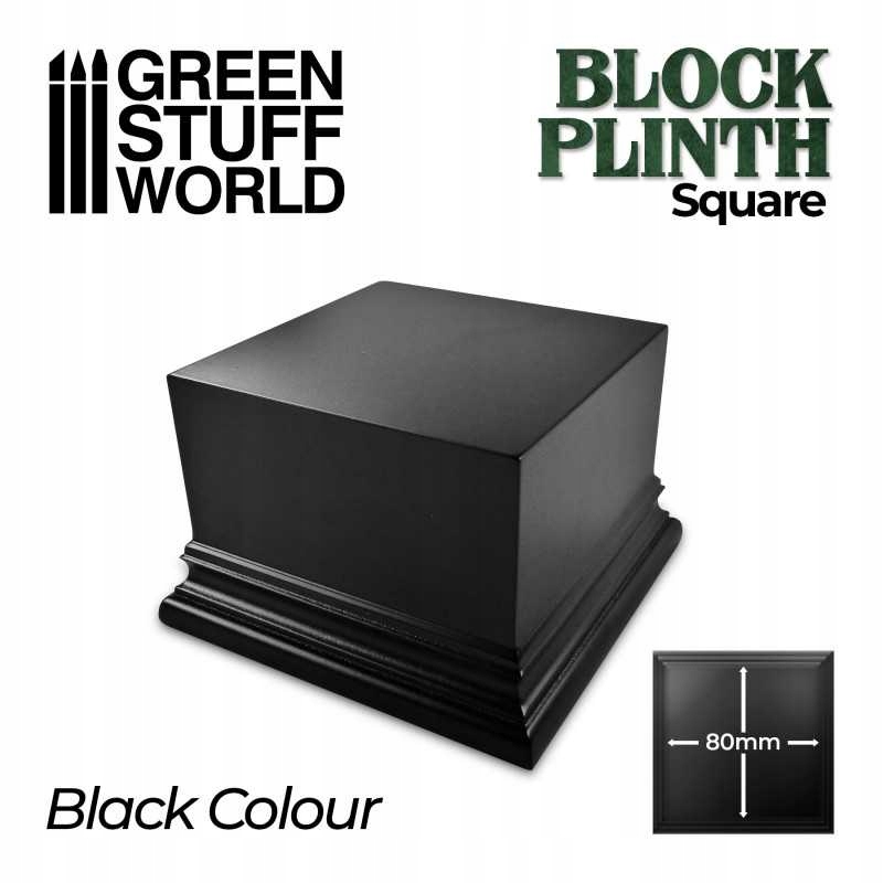 GSW 2706 Square Top Display Plinth 8x8cm - Black (