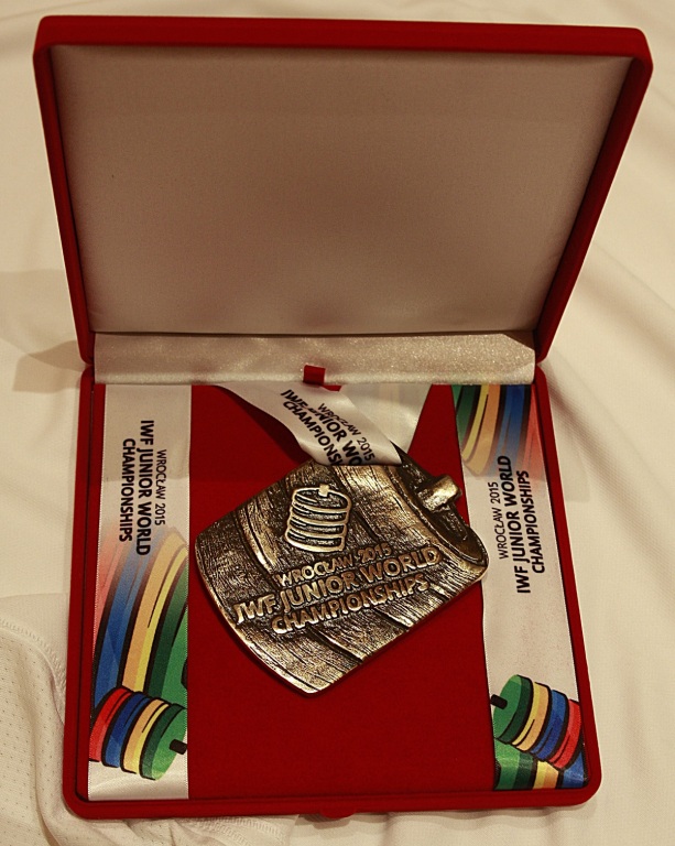 Medal POLSKA MŚ Junior w Podnoszeniu Ciężarów 2015