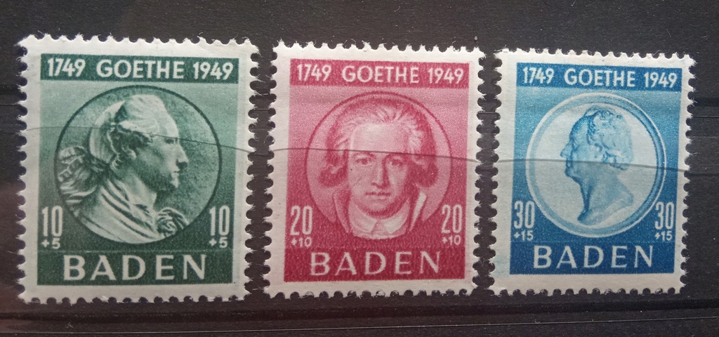 Niemcy Badenia/Baden Mi 47-49 MH*