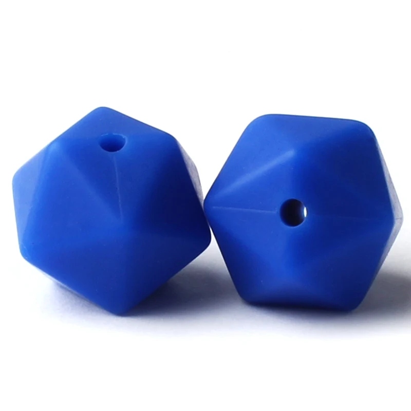 10pcs Baby Silicone Beads 14MM Polygon Hexagon Chewing Beads Teether