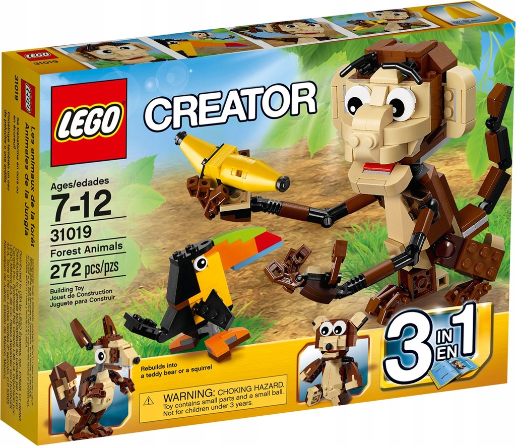 Lego Creator 3w1 31019 - Zawadiackie zwierzęta