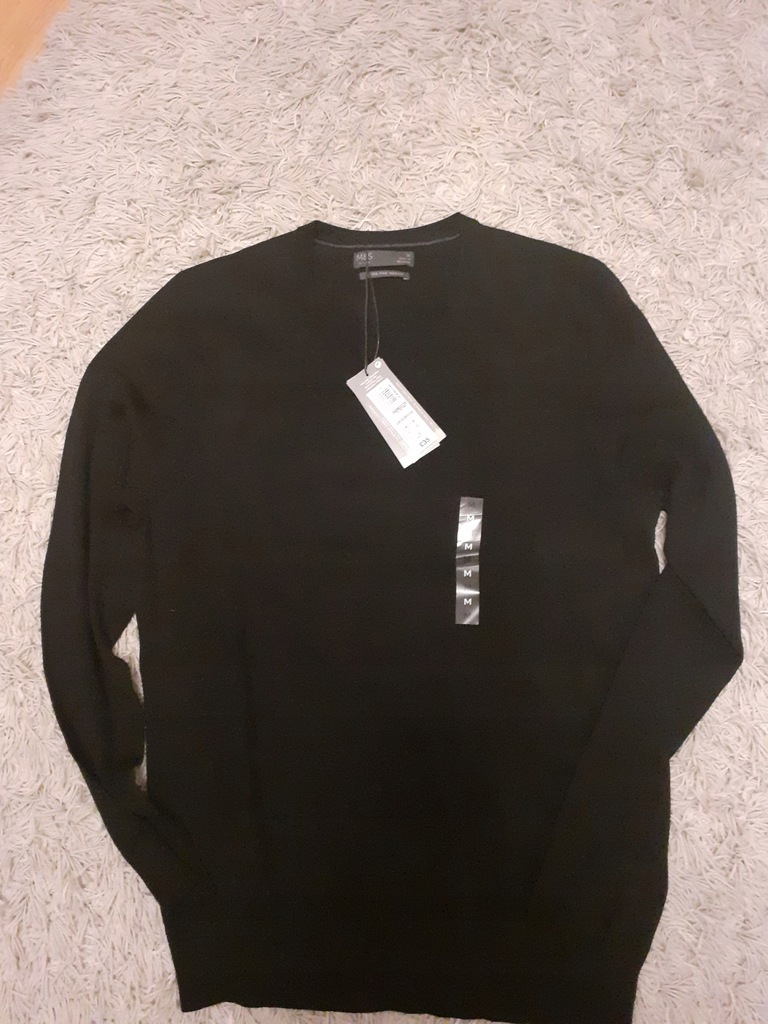 Sweter M&S 100% merino wool M