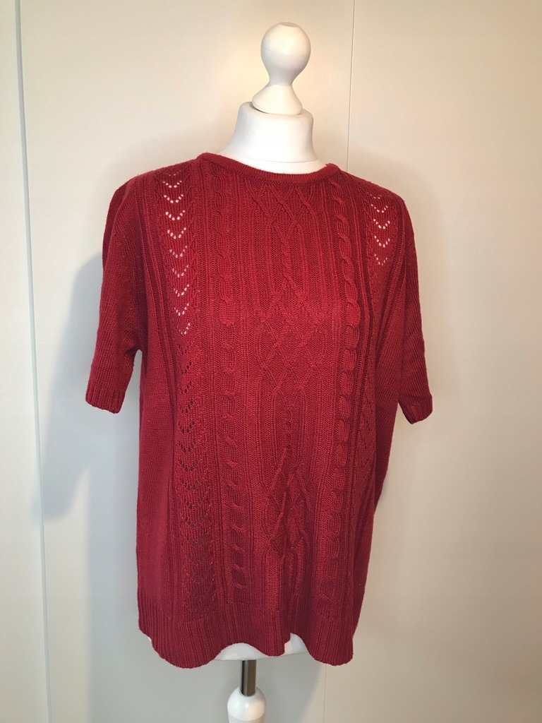 Sweter MADE IN ITALY czerwony XL 42