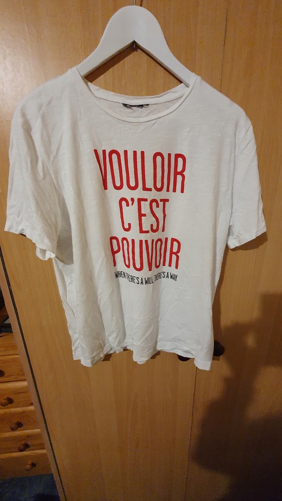 Koszulka tshirt napis francuski L/XL Kappahl