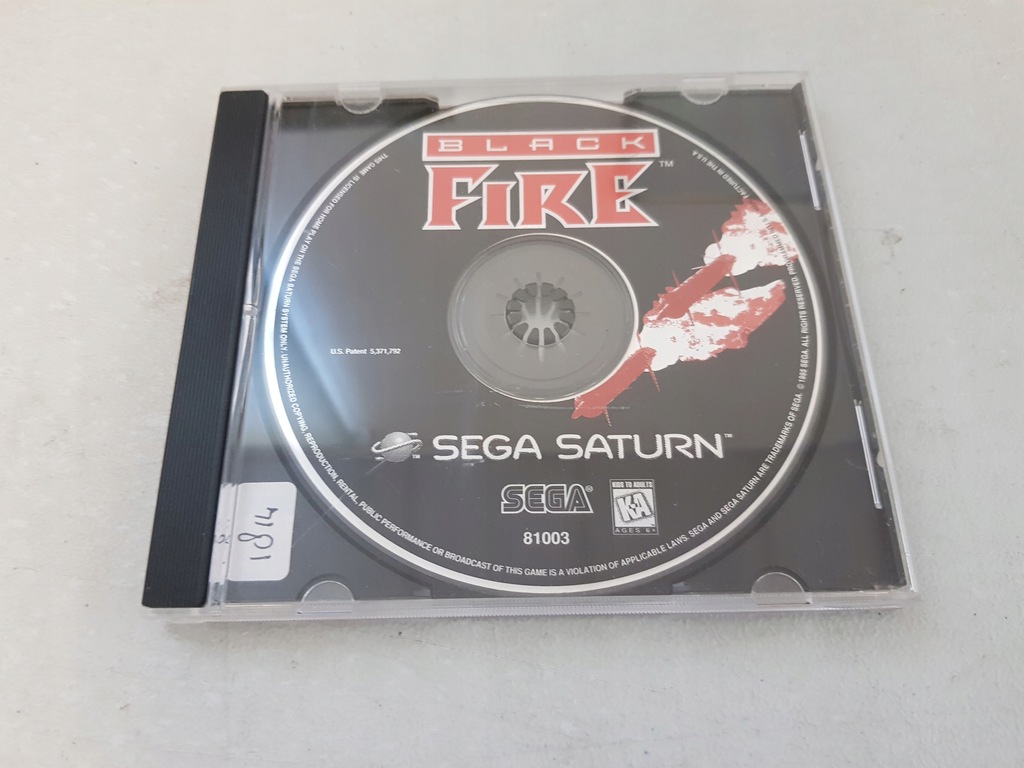 Black Fire Sega Saturn NTSC