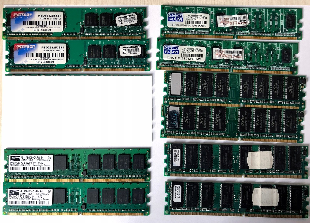 Pamięć RAM - złom komputerowy
