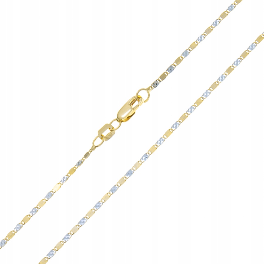Złoty łańcuszek -Valentino 45 cm - pr. 585