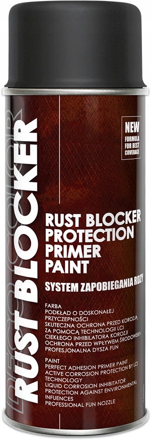 Rust Blocker Spray Antykorozyjny rdzę 400ml czarny