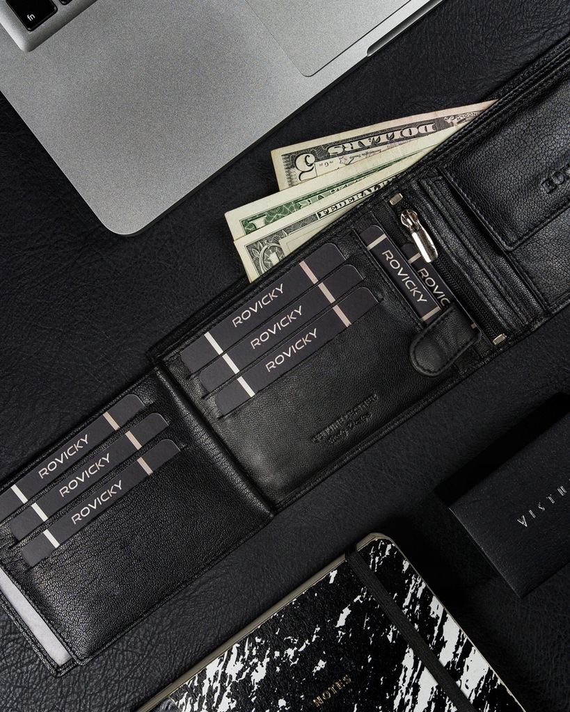 Купить Черный кожаный мужской горизонтальный кошелек, 100% кожа: отзывы, фото, характеристики в интерне-магазине Aredi.ru