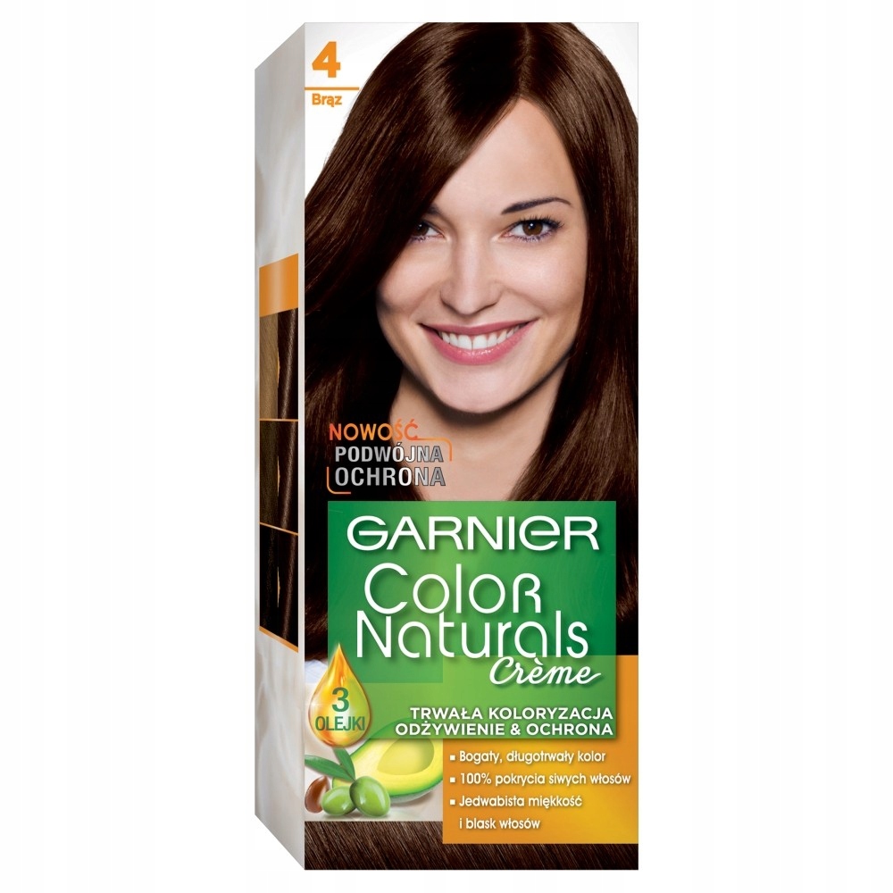 Garnier Color Naturals Krem koloryzujący nr 4 Brąz