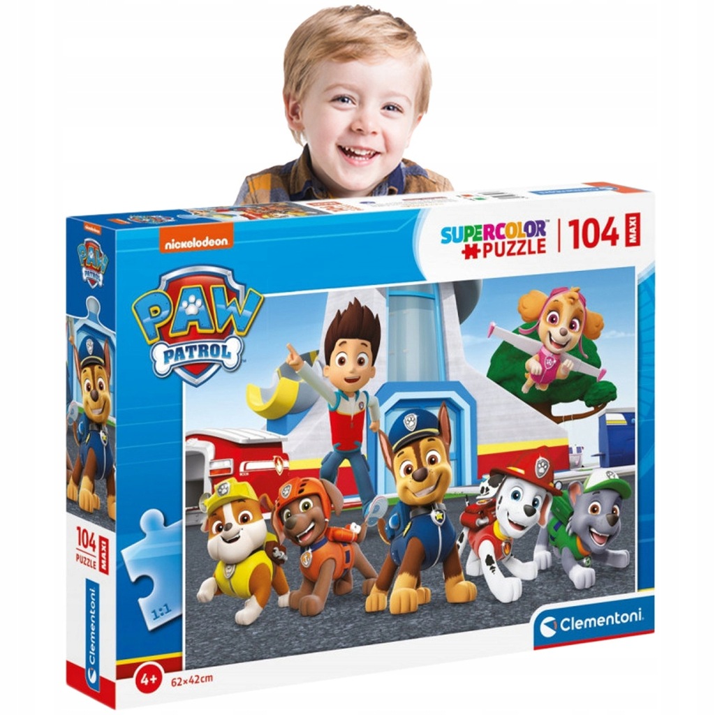 PSI PATROL Puzzle DLA 4 LATKA CHŁOPCA Układanka !! 12879121652 oficjalne archiwum Allegro
