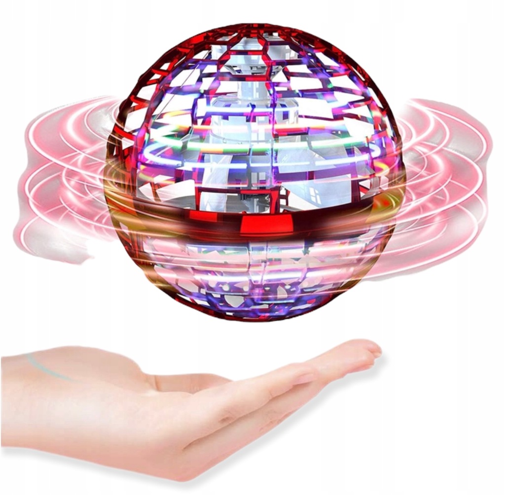 LATAJĄCA KULA DRON UFO FIDGET SPINNER FLYNOVA LED